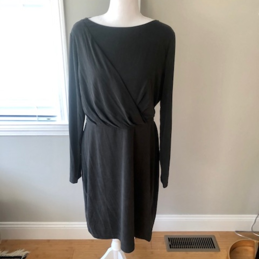 Banana Republic Gray Long Sleeve Dress